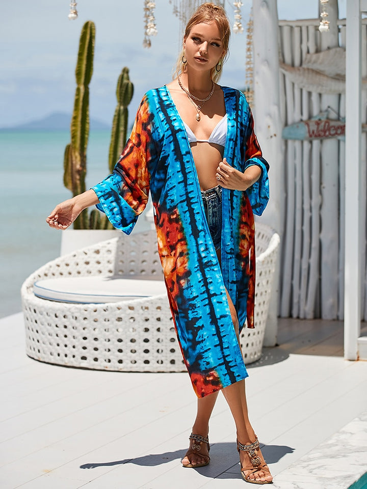 Tie Dye Beach Kimono Cover-Ups