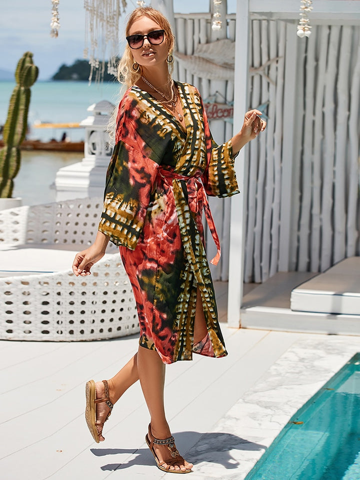 Tie Dye Beach Kimono Cover-Ups