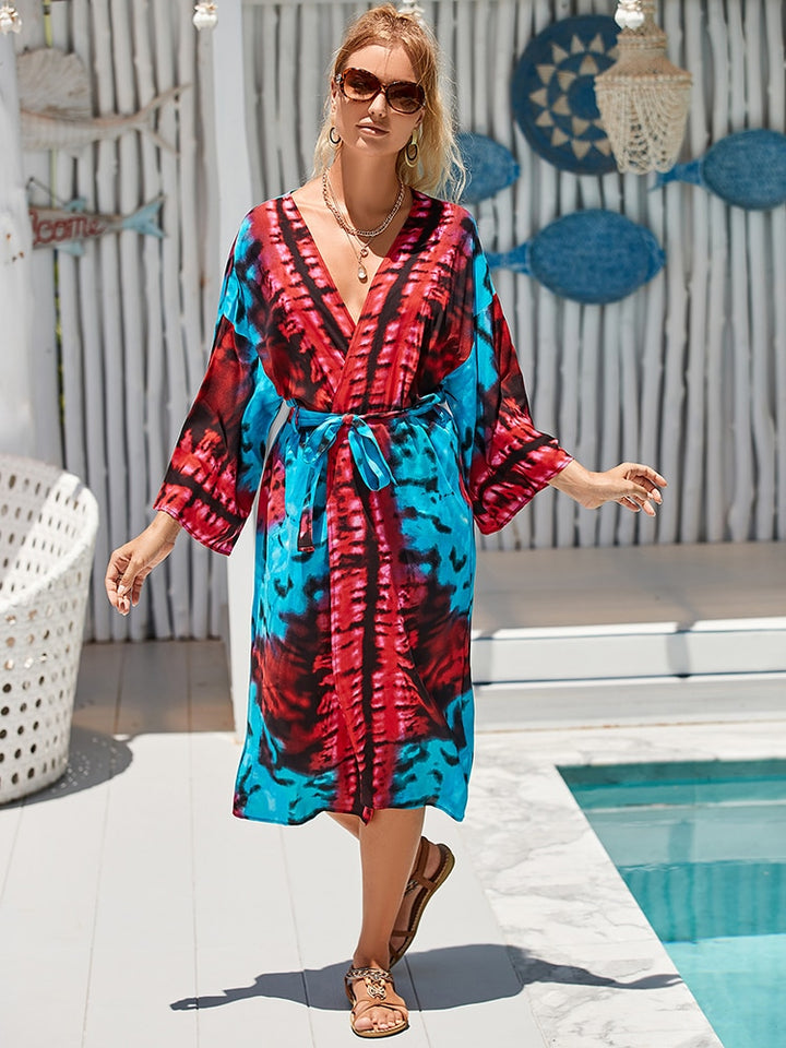 Tie Dye Beach Kimono Cover-Ups