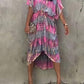 Oversized Bohoemain Tie Dye Cover Up