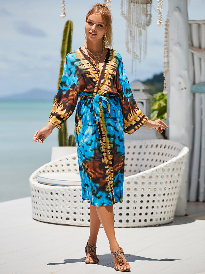 Tie Dye Beach Kimono Cover-Ups