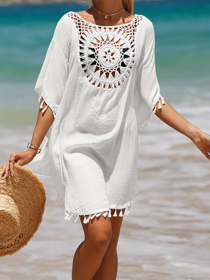 Crochet Boho Tassell Cover-Ups