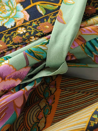 Bohemian Floral Peacock Kimono – The Essential Living Warehouse