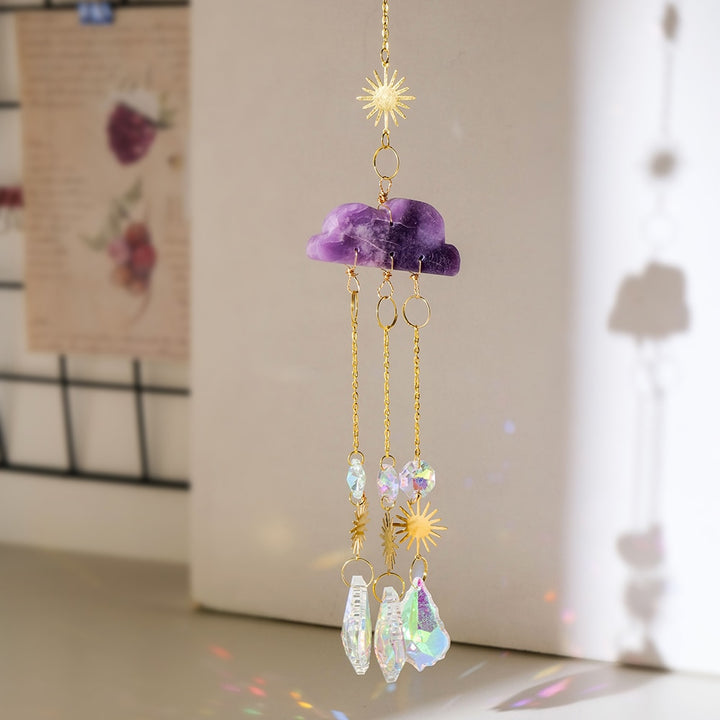 Cloud Crystal Carving Sun Catcher