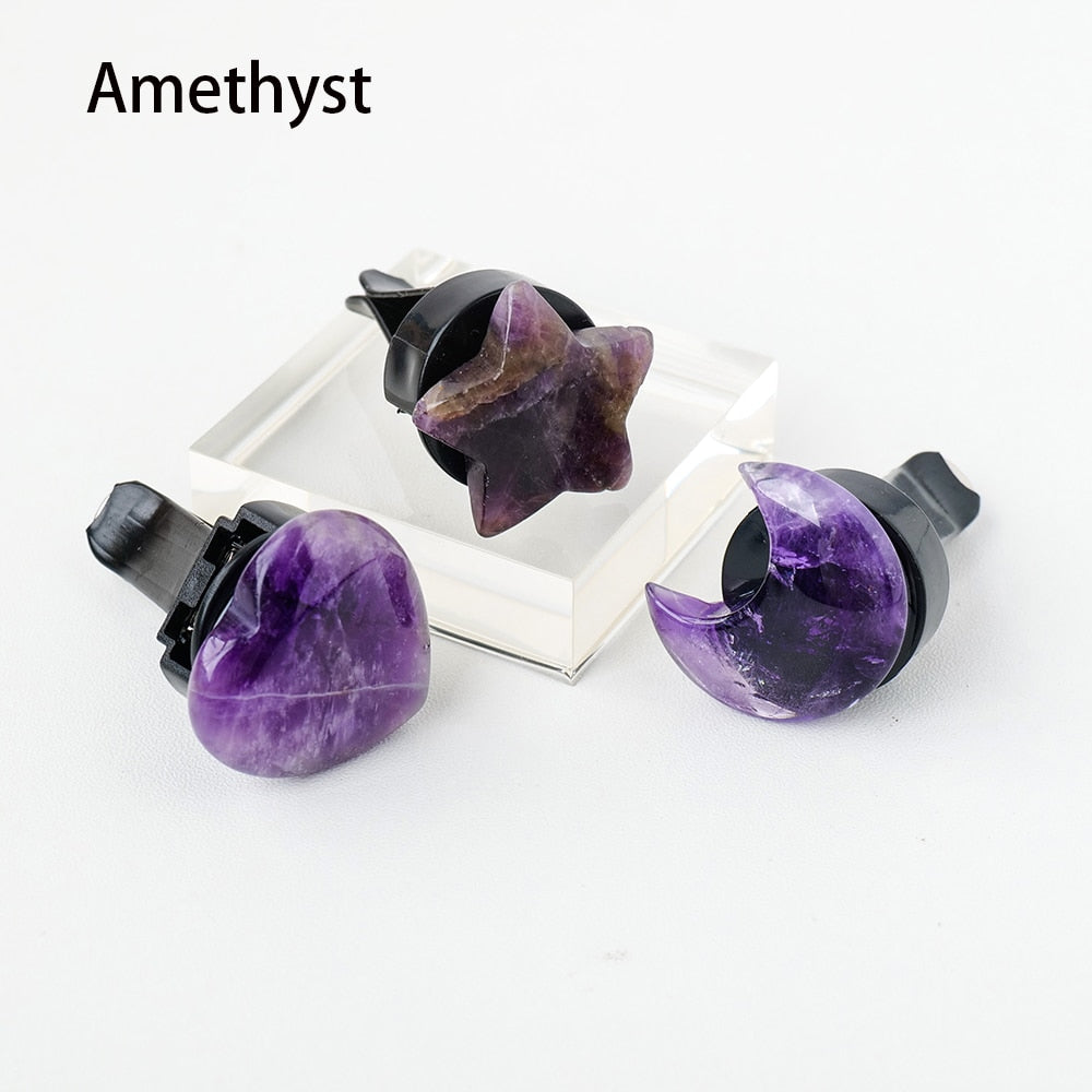 Crystal Aromatherapy Car Vent Clip Set