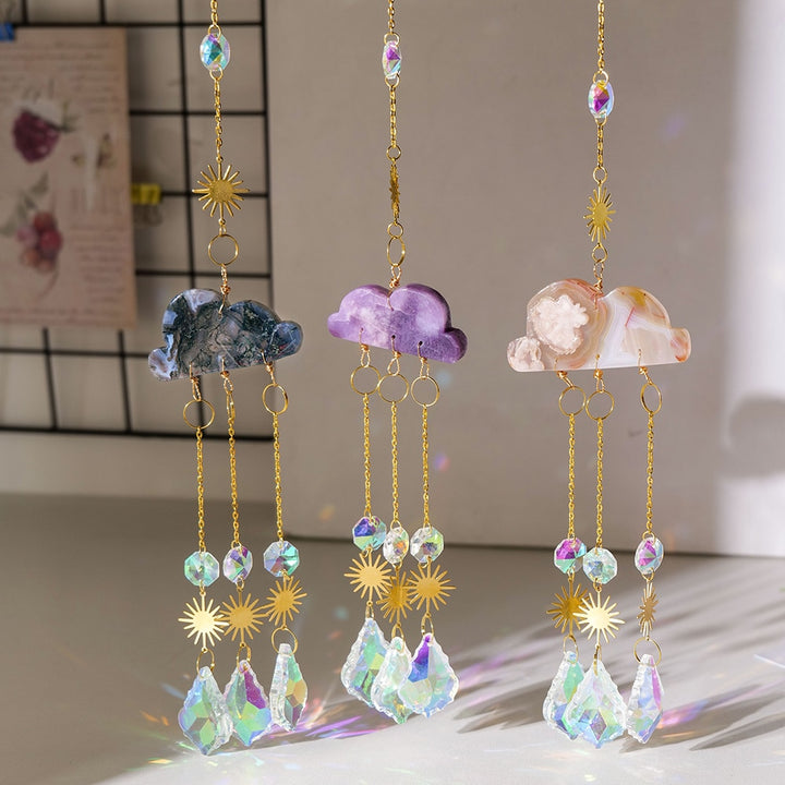 Cloud Crystal Carving Sun Catcher