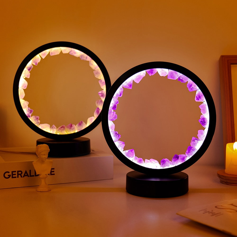 Crystal Cluster LED Lamp