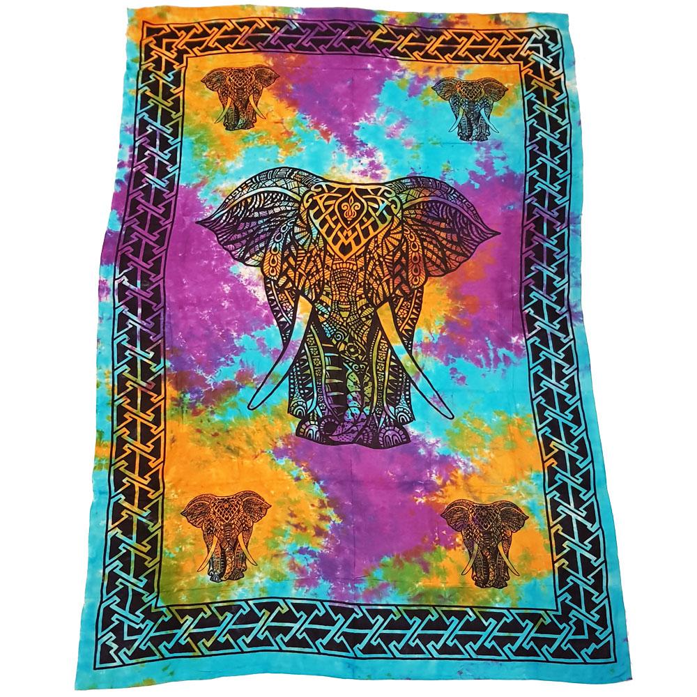Elephant Tie Dye Tapestry