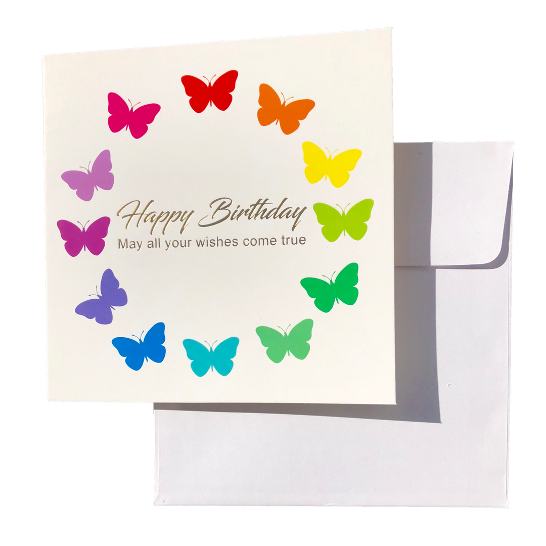 Triskele Arts Card- Birthday Butterflies