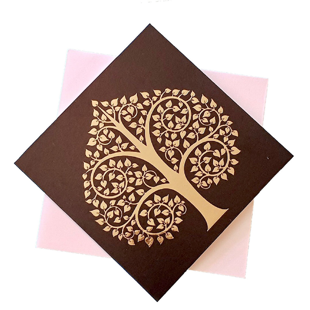 Triskele Arts Card- Gold Tree of Life