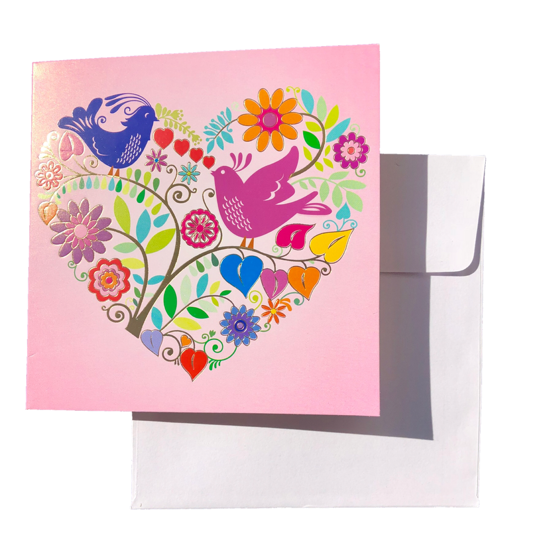 Triskele Arts Card- Heart Garden