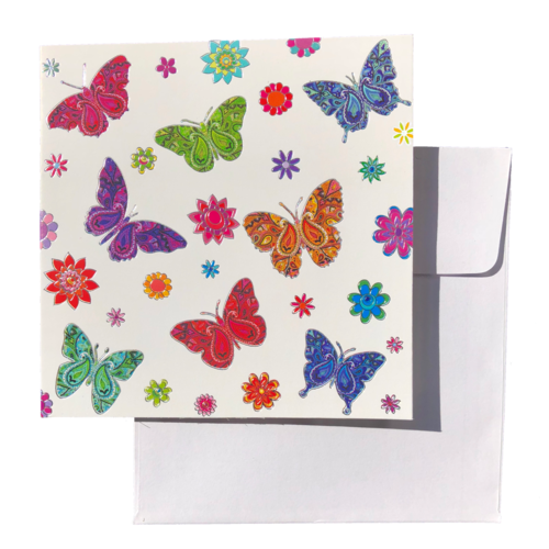 Triskele Arts Card- Paisley Butterflies
