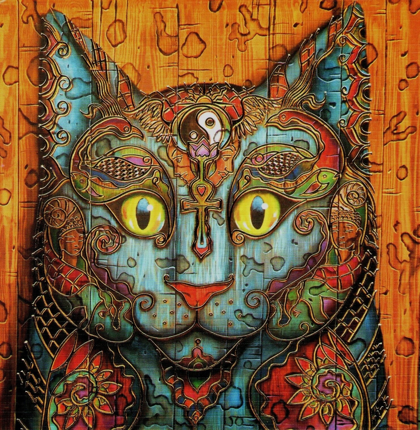 Sacral Cat Triskele Arts Card