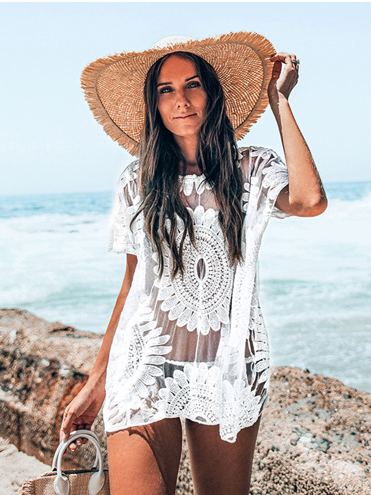 Fringed Crochet Boho Cover Ups