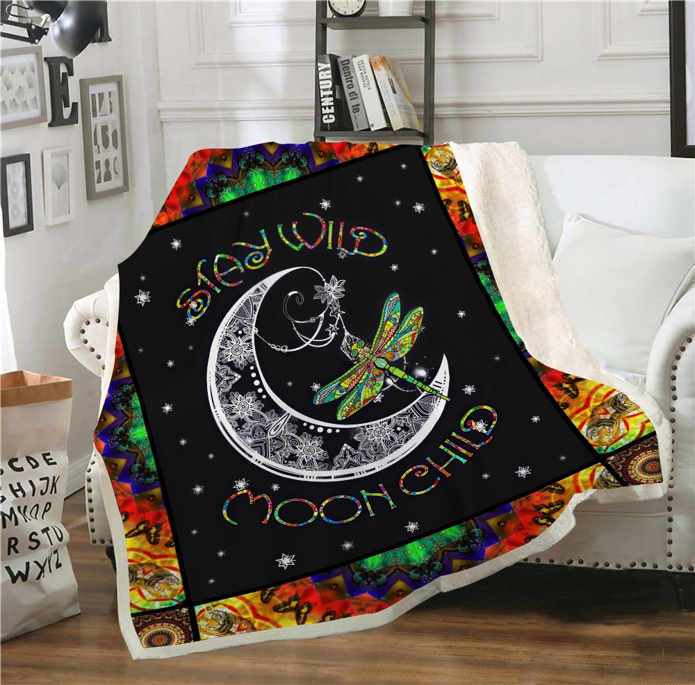 Stay Wild Moon Child Cashmere Blanket