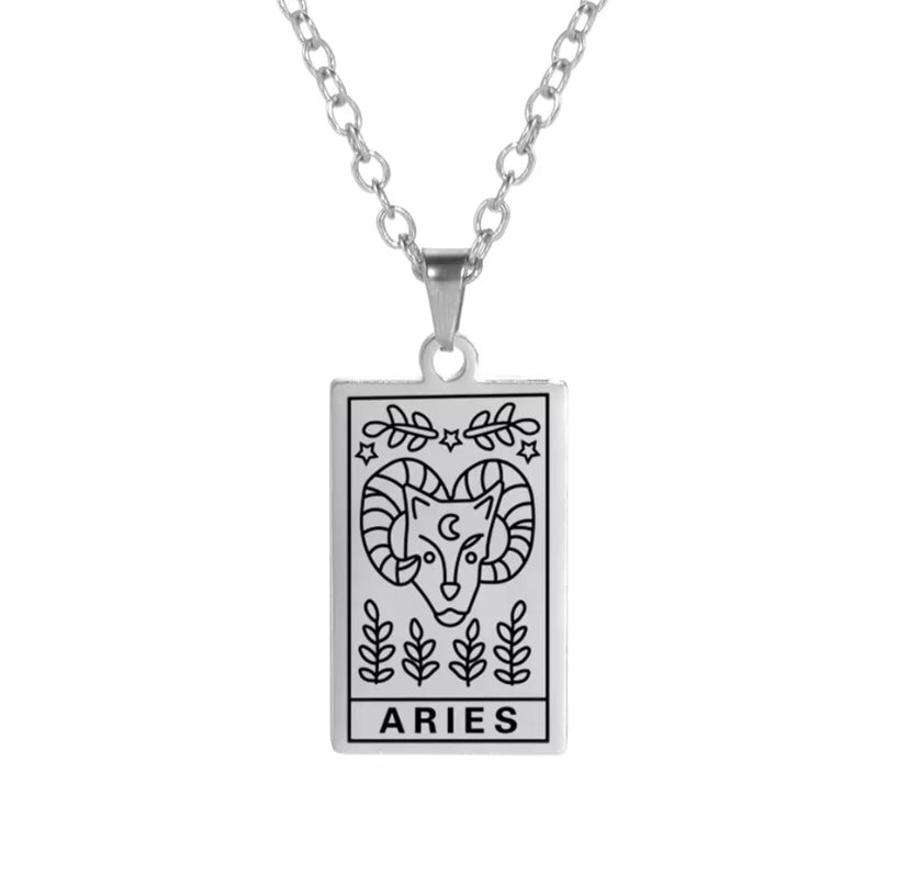 Aries Stainless Steel Necklace
