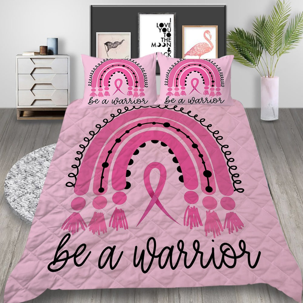 Pink Ribbon Warrior Quilt Set