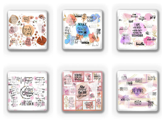 Positive Affirmation Fridge Magnet Set