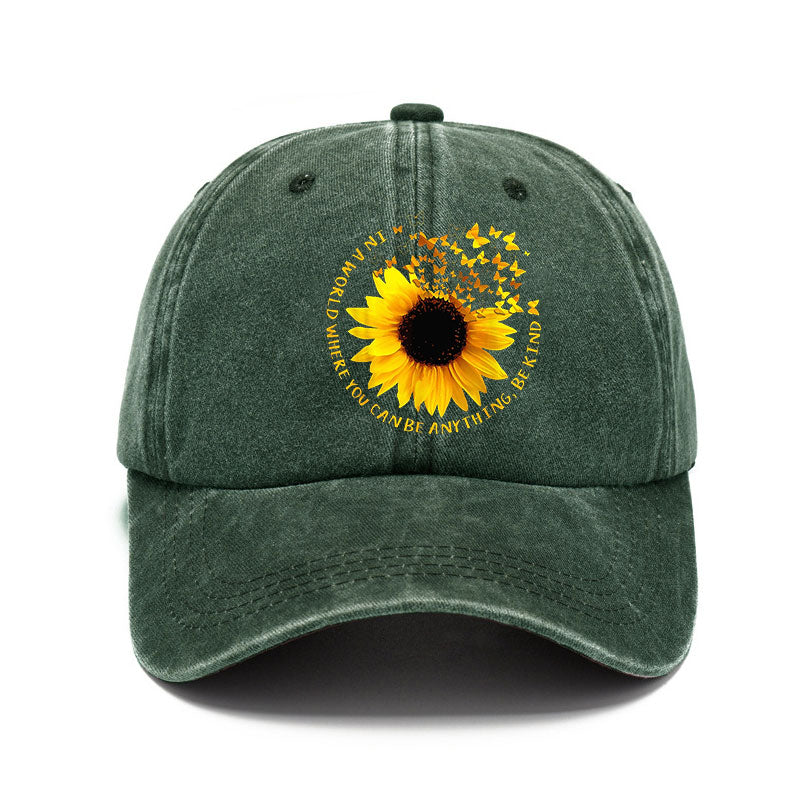 Washed Cotton Cap-Sunflower