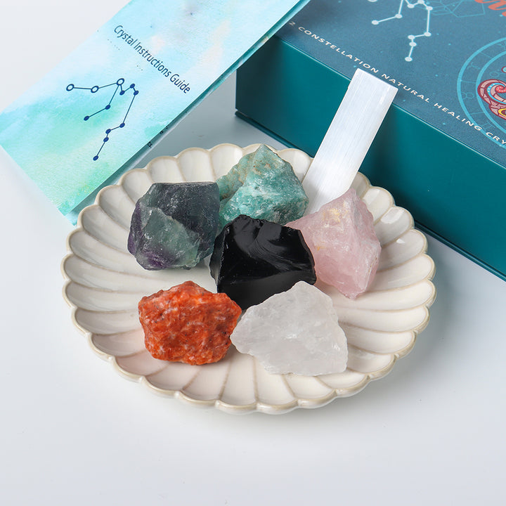 Zodiac Natural Crystal Box Set- Aquarius