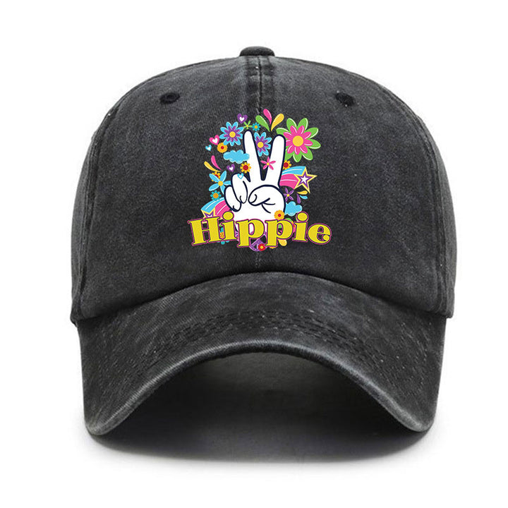 Washed Cotton Cap-Hippie