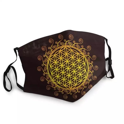 Earth Flower of Life Face Mask