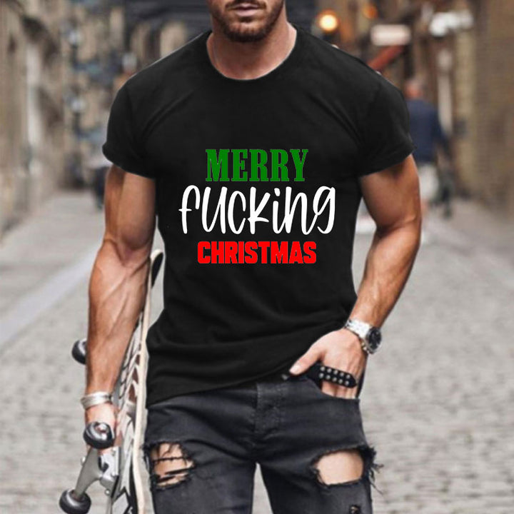 Men’s Christmas T Shirt -Merry F*cking Christmas