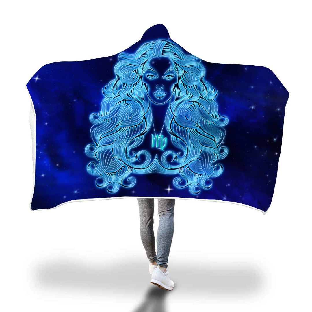 Virgo Zodiac Hooded Blanket