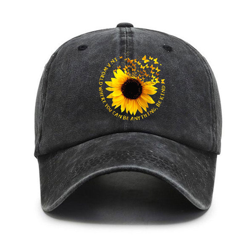 Washed Cotton Cap-Sunflower