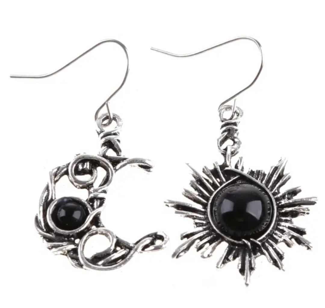 Boho Sun & Moon Earrings