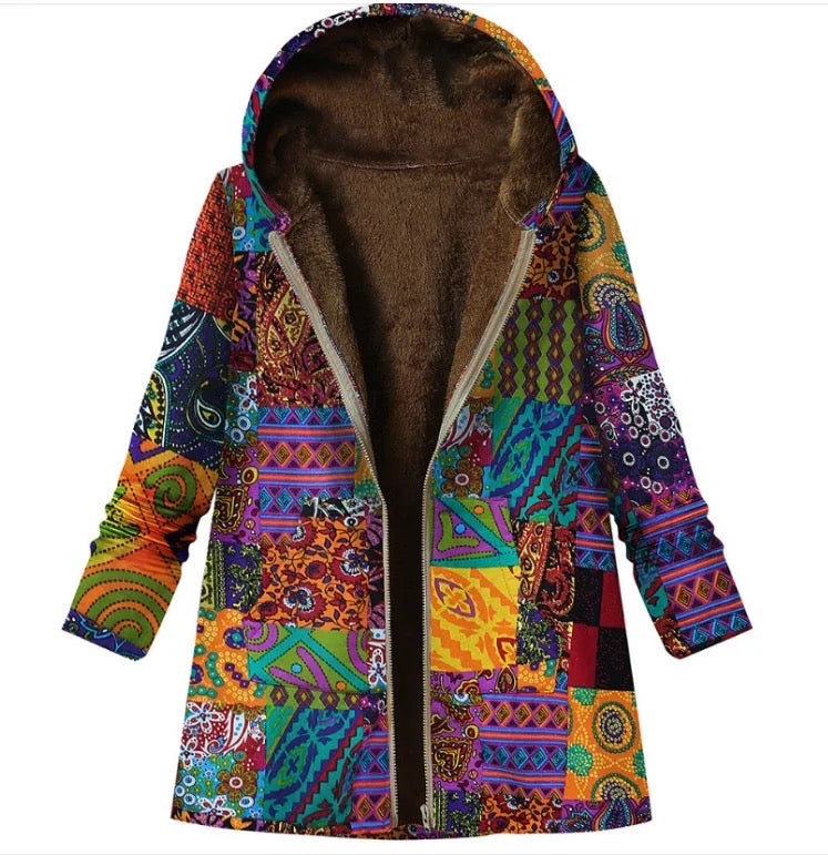 Bohemian Patchwork Jacket- Orange – The Essential Living Warehouse