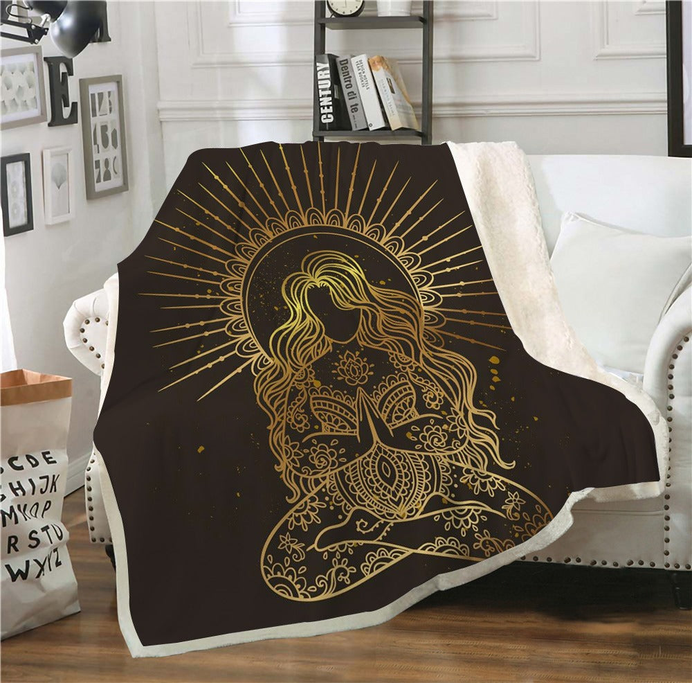 Radiant Goddess Cashmere Blanket