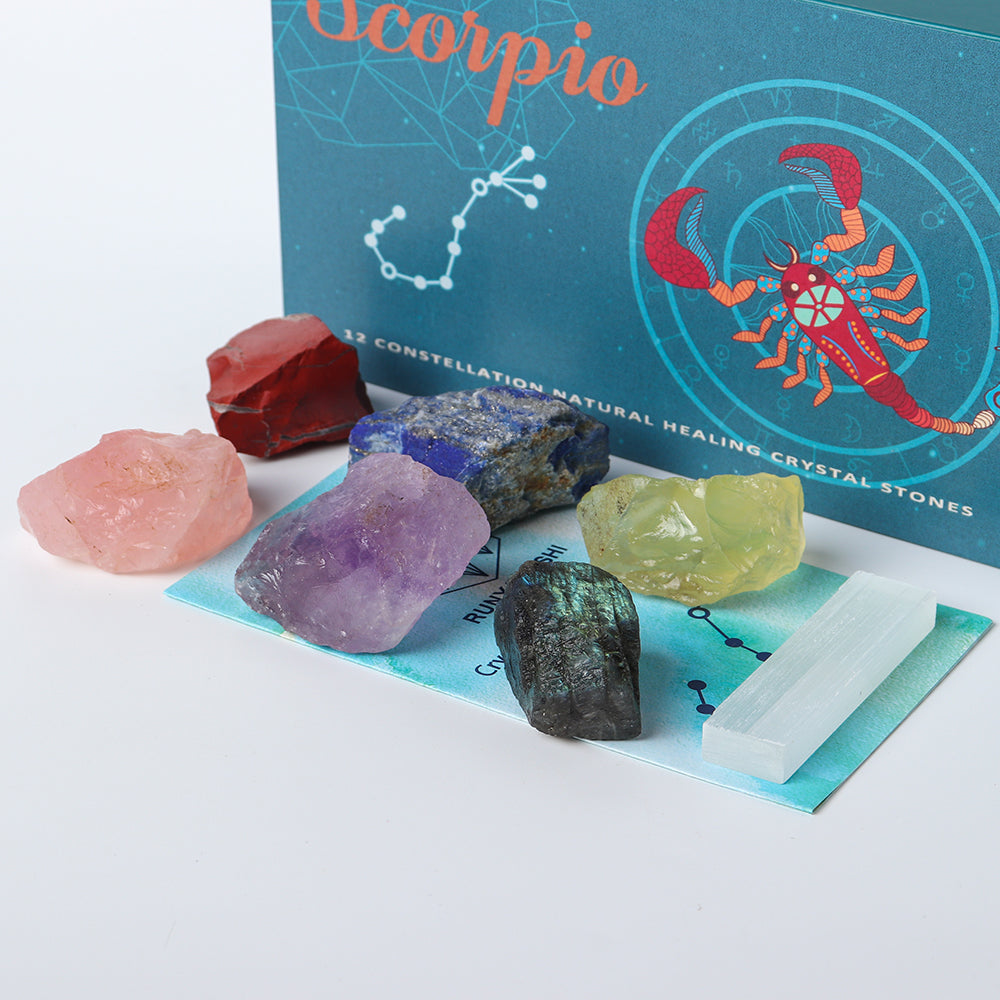 Zodiac Natural Crystal Box Set- Scorpio