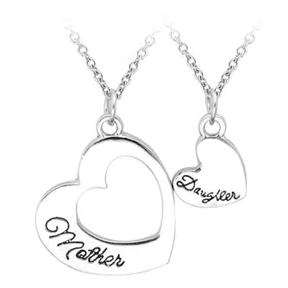 Mother & Daughter Heart Necklace