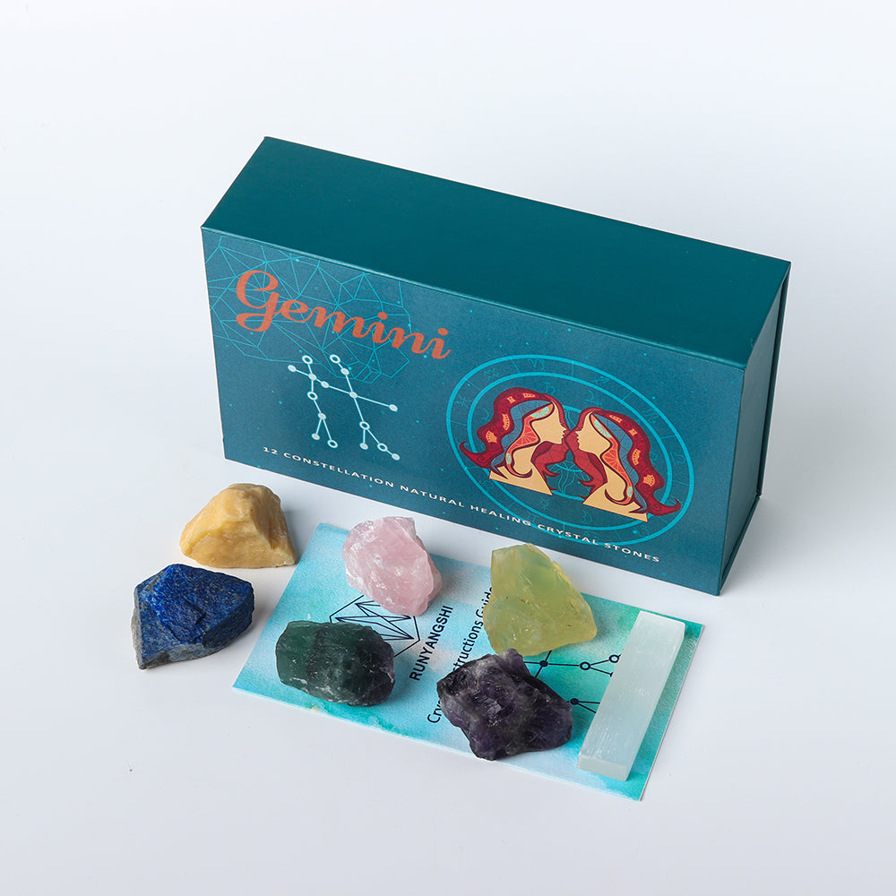 Zodiac Natural Crystal Box Set- Gemini