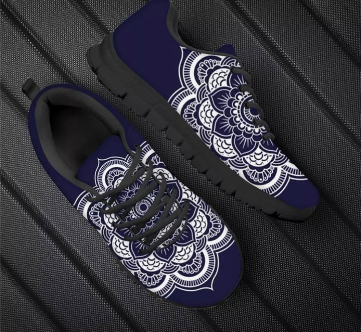 Purple Mandala Sneakers- Size 40