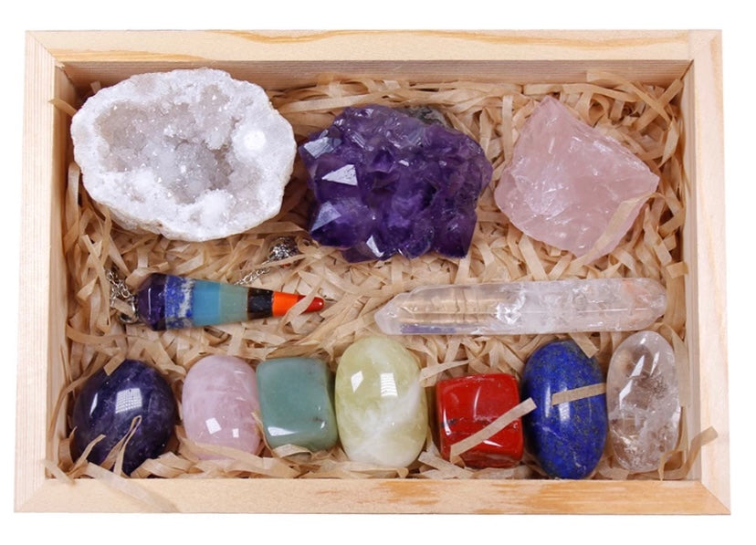 12 piece Deluxe Crystal Healing  Set