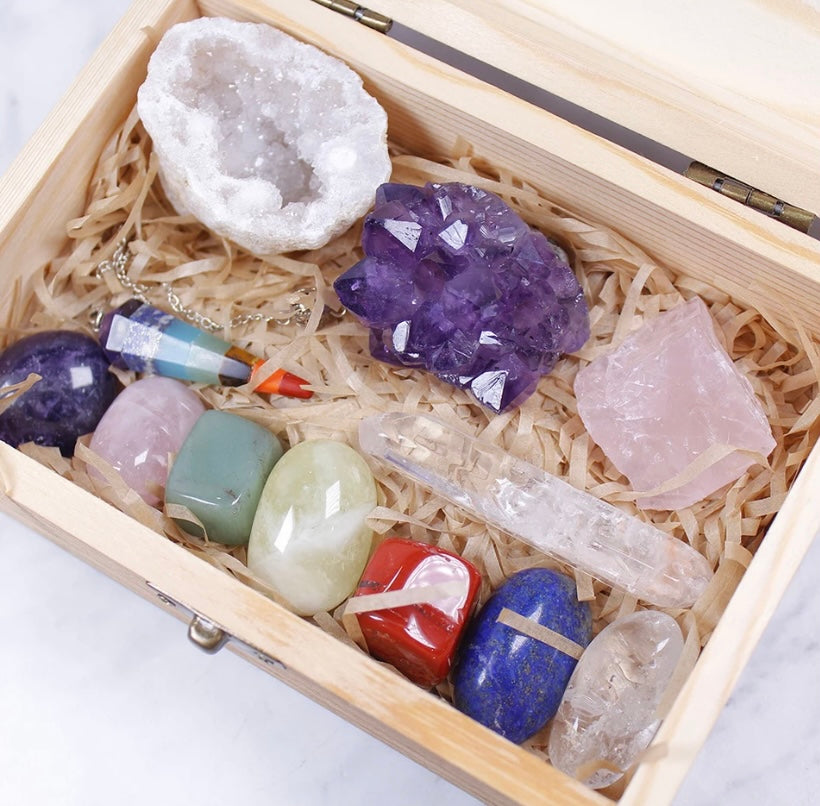 12 piece Deluxe Crystal Healing  Set