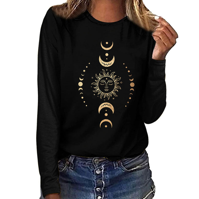 Solar Eclipse Sun & Moon Long Sleeve T shirts