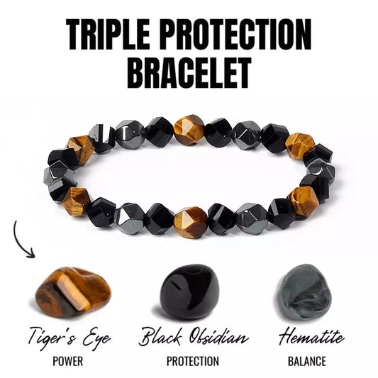 The Ultimate Faceted Triple Protection Bracelet