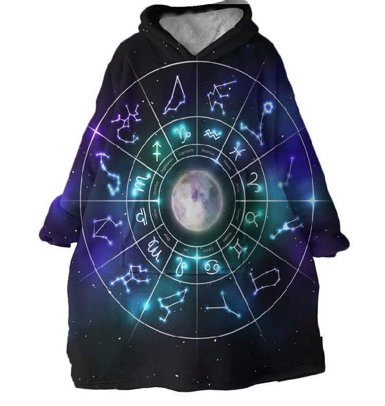 Astrology Oversized Plush Hoodies
