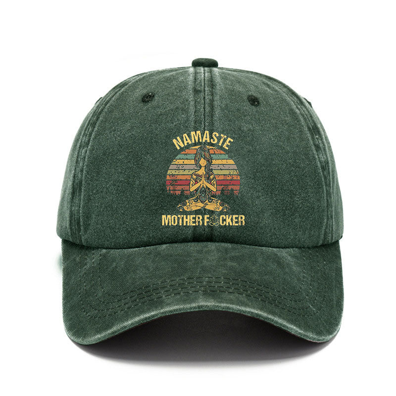 Washed Cotton Cap- Namaste Mother F*cker