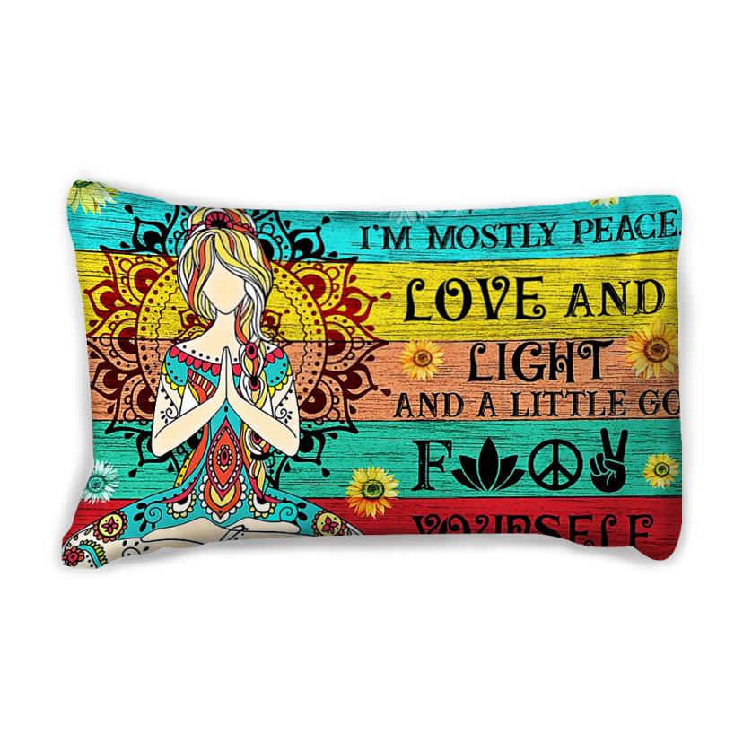 I’m mostly Peace Love & Light Pillowcase Set