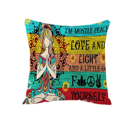 I’m mostly Peace Love & Light Cushion Cover Set
