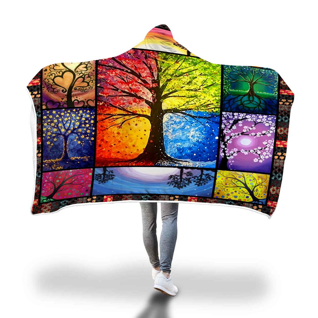 Tree of Life Hooded Blanket