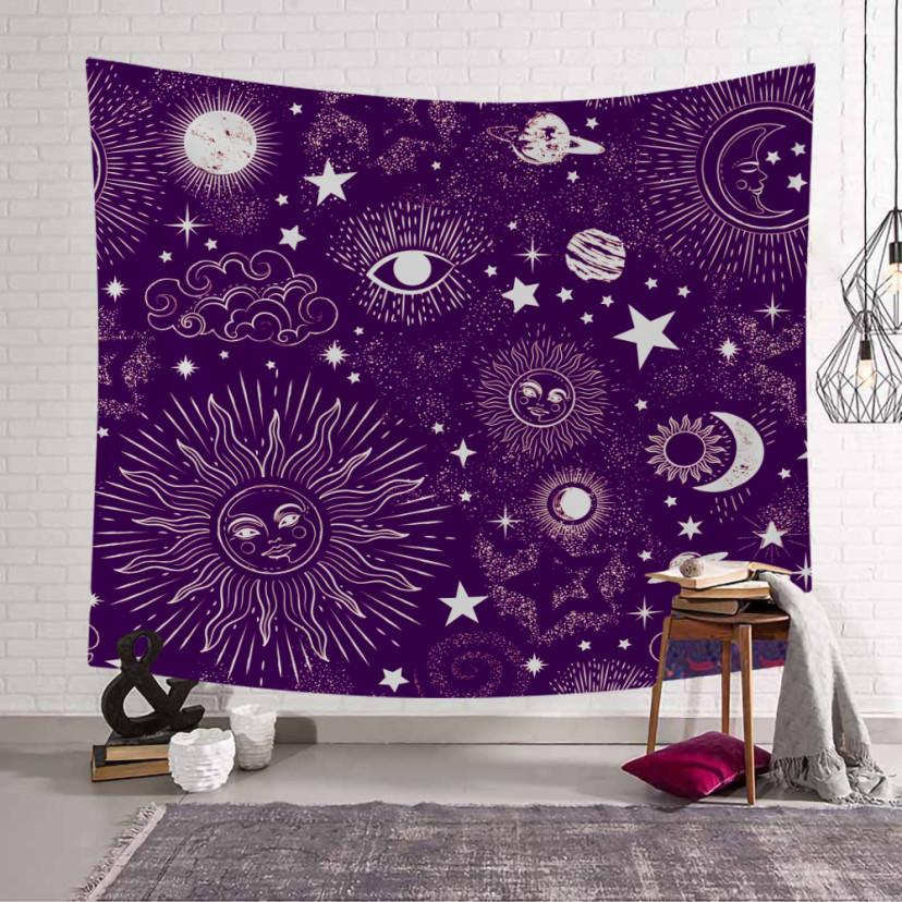 Galaxy Moon Tapestry