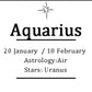 Zodiac Natural Crystal Box Set- Aquarius