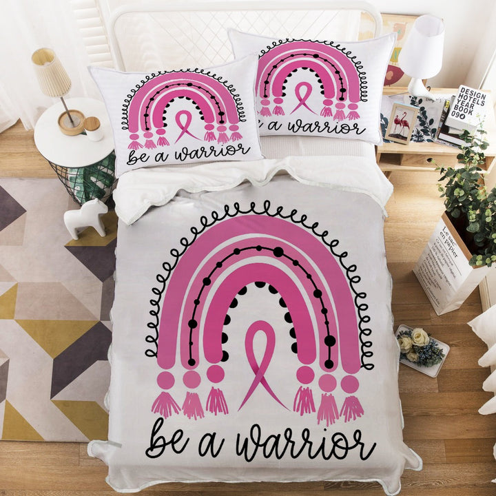 Pink Ribbon Warrior Blanket Set