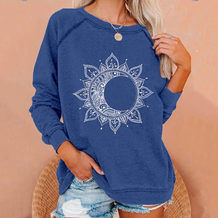 Sun & Moon Sweatshirt-Blue