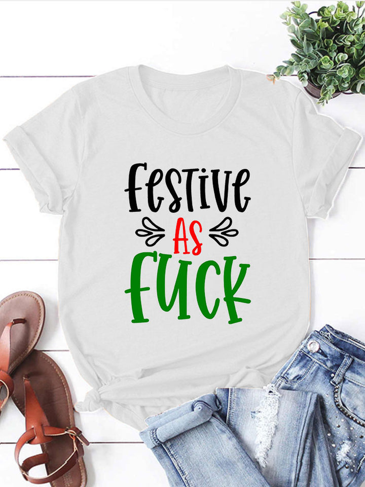 Christmas T-Shirt- Festive as F*ck